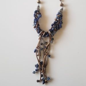 Premier Designs Denim Falls necklace